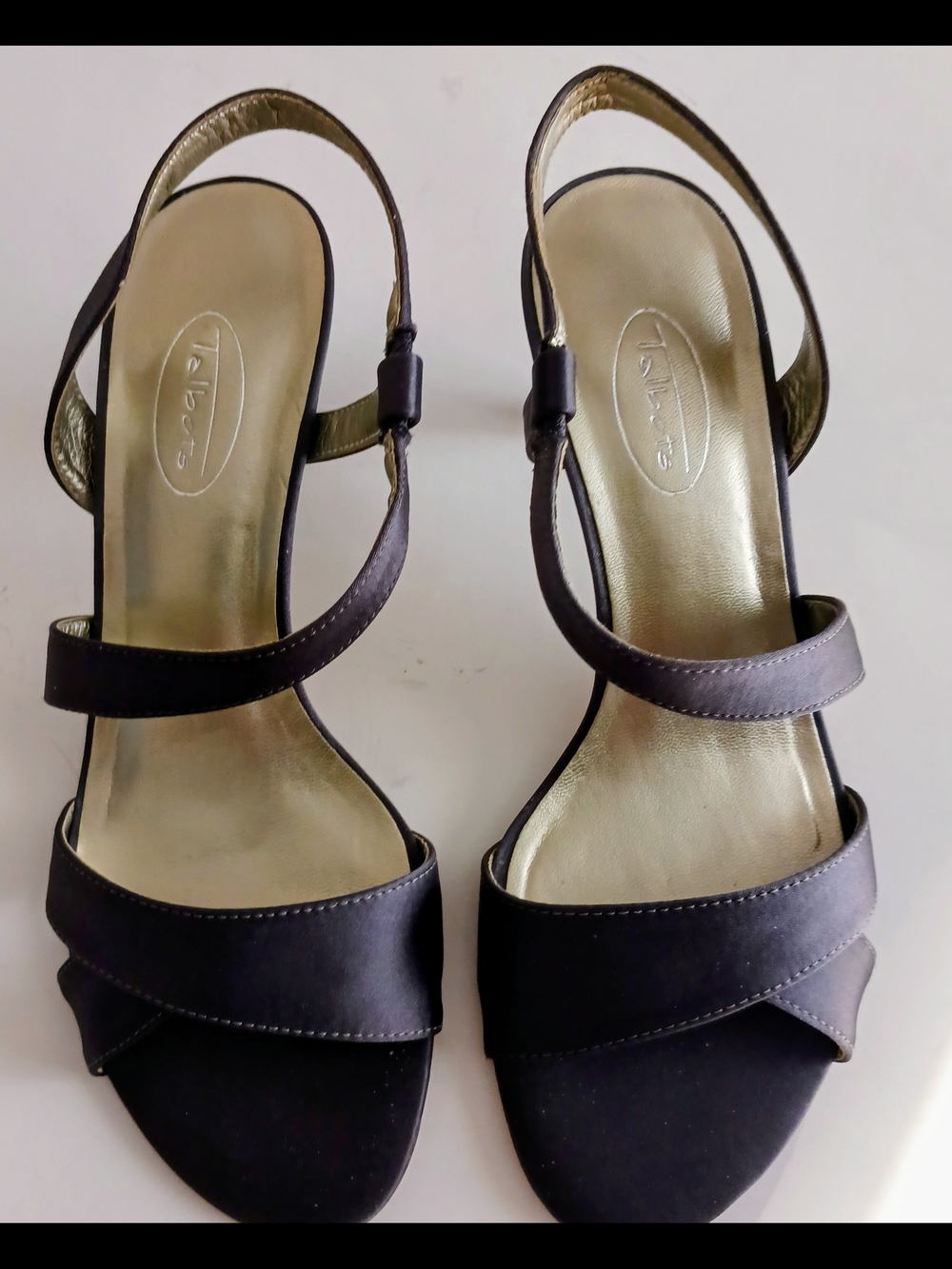 Talbots Gray Strappy Slingback Sandals